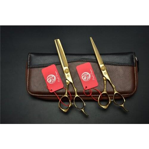 6 inch Professional Hairdressing scissors Barber scissors Hair scissors Straight Thinning Hair Cutting shear