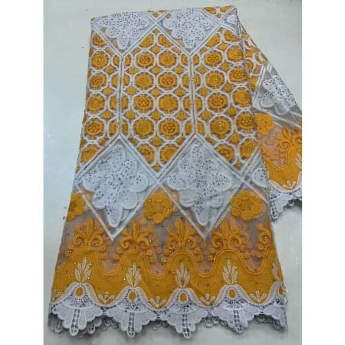 African French Net Lace Fabric 2021 High Quality Tulle Mesh Lace Bridal Nigerian Embroidery Tulle Lace Wedding Dress 5Yards