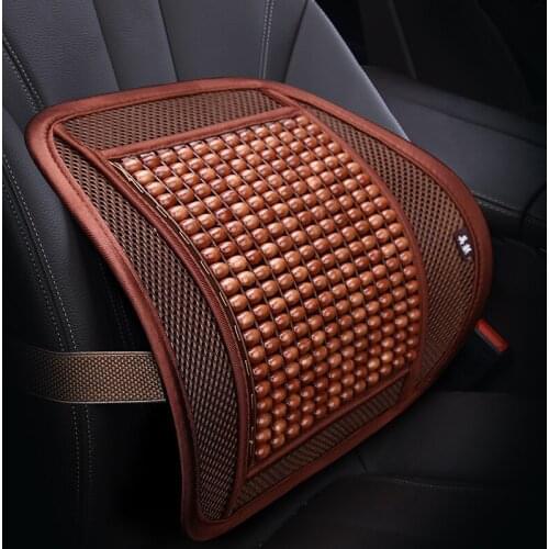 KKYSYELVA Bamboo Car Seat Back Support Summer Cooling Lumbar supports for office home Waist Support Interior Accessories