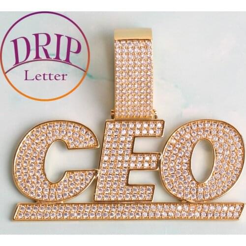 Custom Name Pendants Real Gold Plated Men’s Nacklace Jewelry