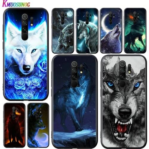 Animal Wolf Art Black Cover For Xiaomi Redmi 10X 9I 9C 9A 9 GO K30 Ultra K20 8A 8 7A 7 S2 6 Pro 5G Phone Case