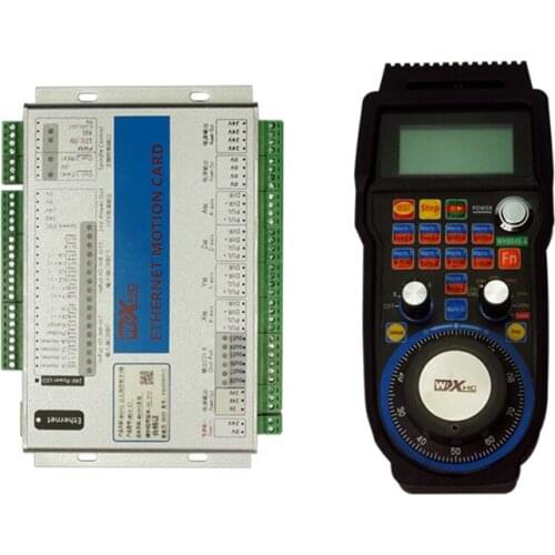 CNC Mach3 Controller 3/4 Axis Kit XHC 4-axis wireless Mach3 MPG pendant handwheel WHB04B-4+3/4-Axis Mach3 Ethernet Control Card