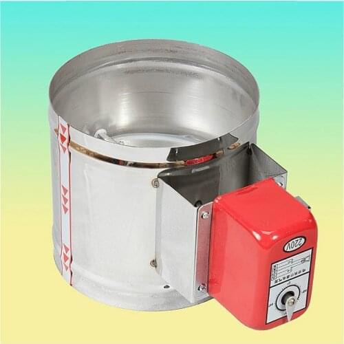 100mm HVAC stainless steel air damper valve high temperature resistant electric duct motorized valve 4 inch ventilati 220V 24V