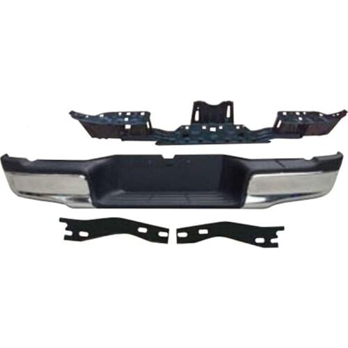 HILUX REVO and ROCCO 2015-2019 Chromed rear bumper assembly Car rear protective bar