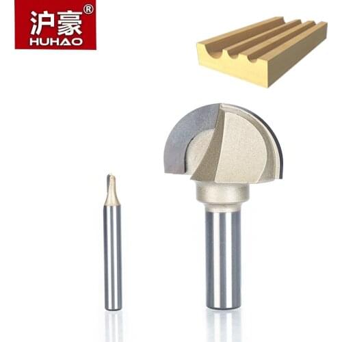 HUHAO 1pcs 1/2" 1/4" Shank cove box bit Double Edging Router Bits for wood Tungsten Carbide Woodworking endmill miiling cutter