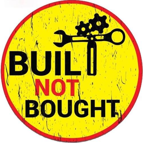 Personality Car Sticker BUILT NOT BOUGHT Decal Funny Truck CAR BIKE Off Road Waterproof Car Styling Cover Scratches Waterproof