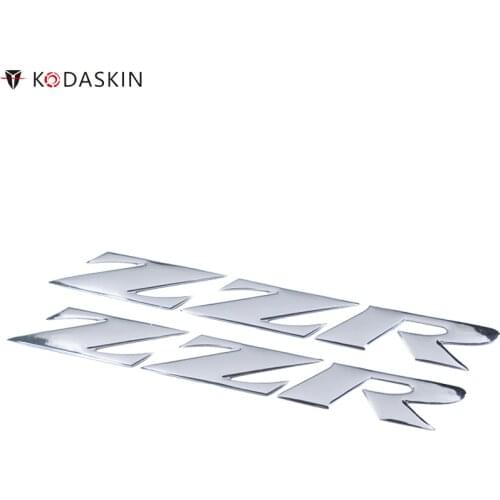 KODASKIN Motorcycles 3D Emblems Stickers Decals Reflective Chrome Logos for KAWASAKI ZZR ZZR250 ZZR400 ZZR600 ZZR1200 ZZR1400