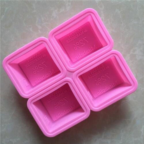 4 Company Length Square Detachable Silicone Handmade Soap Mold Xg749