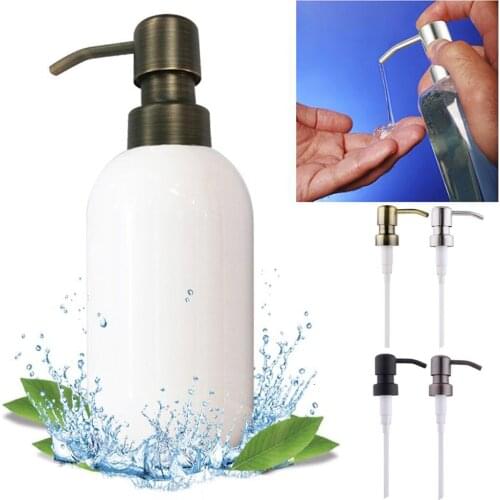 Metal DIY Soap Pump Liquid Lotion Dispenser Replacement Head Jar Tube 28/400 Thread Standard Soap Pump Cap