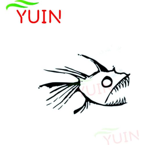 Fashion Personality Hot Tuna Surf Car Sticker Fun Cars Accessories Waterproof Decal PVC Body Window Decoration Sunscreen Decals