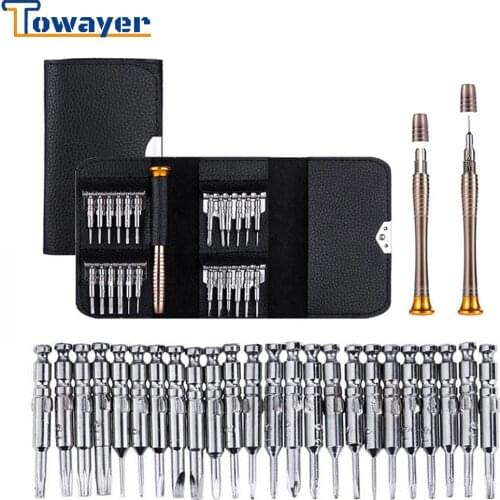 25pcs Screwdrivers Torx Mini Screwdriver Set Precision Screwdriver Bit Set Repair Tools Kit For Iphone Mobile Phones Tablet PC
