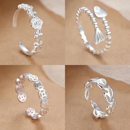 Multiple Choices Of Female Students' Extremely Simple Fine Women Tail Ring, S925 Silver Personality Trendsetter Fashiong Girl