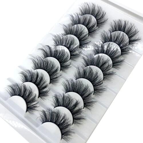 HBZGTLAD New 8 pairs 15-23mm natural 3D false eyelashes fake lashes makeup kit Mink Lashes extension mink eyelashes maquiagem