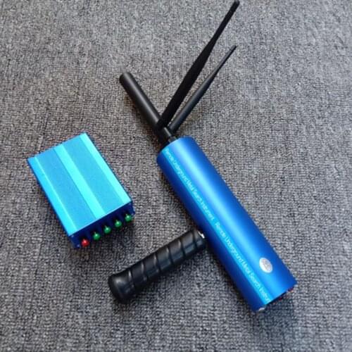 New rechargeable blue dual antenna enhanced signal aks remote positioning handheld metal detector detecting gold, silver, copper