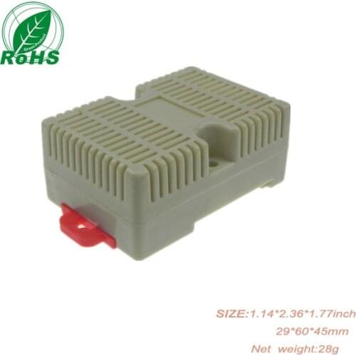 Plastic electronic boxes for equipment cases din rail box 65*45*28mm 1.18*2.36*1.77inch