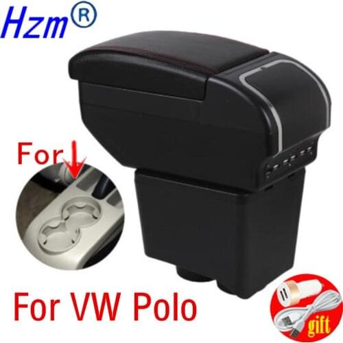 For VW Polo Mk4 2002-2009 Polo Vivo 2010 Center Centre Console Storage Box Armrest 2003 2004 2005 2006 2007 2008