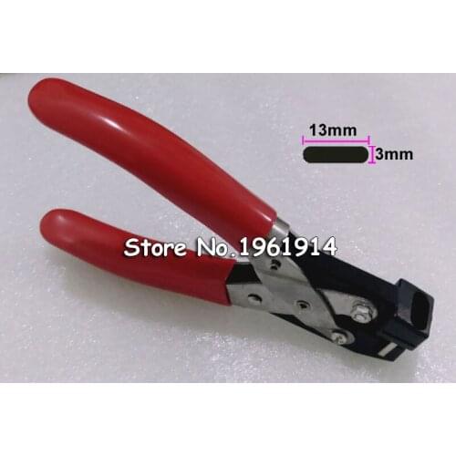 Manual 3x13MM Flat Hole ID Business Criedit PVC Paper Card Corner Rounder Punch Perforating Cutter Pliers