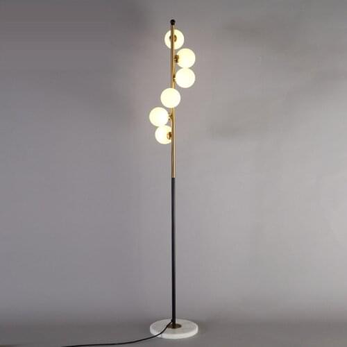 Modern LED living room standing lamp bedside lights home deco lighting Glass ball fixtures Nordic bedroom floor lamps