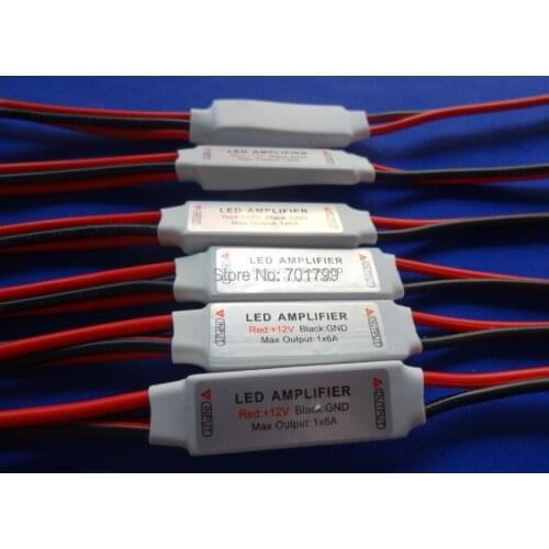 Led mini single color amplifier;DC12V input;6A*1CH/72W output