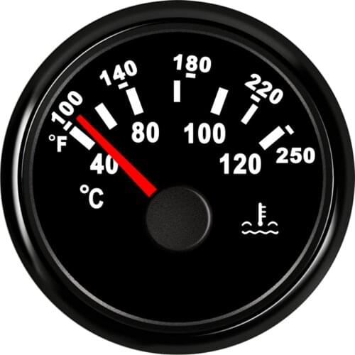 Universal Water Temperature Meter Indicator For Car Motor Tuck Yacht Boat RV Temperature Measuring Pointer