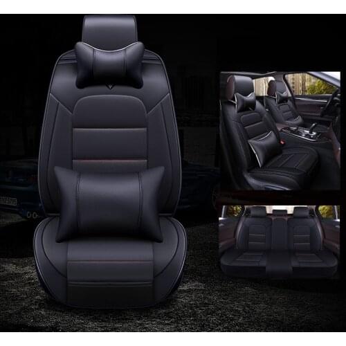 Kalaisike leather universal auto seat cover for Mazda all model CX-5 CX-7 mazda 6 3 626 323 M2 CX-3 auto accessories car styling