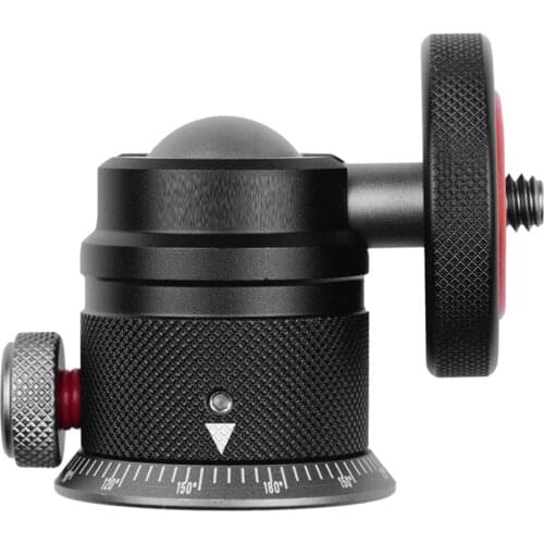 Universal Aluminum Alloy Tripod Mount Camera Ball Head 360 Rotation Mobile Phone Bracket Holder for Monopod DSLR Camera Accessor