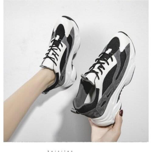 Women Sneakers 2020 Fashion Genuine Leather Casual Shoes Comfortable Breathable Womene Platform Vulcanized Shoes Chaussure Femme