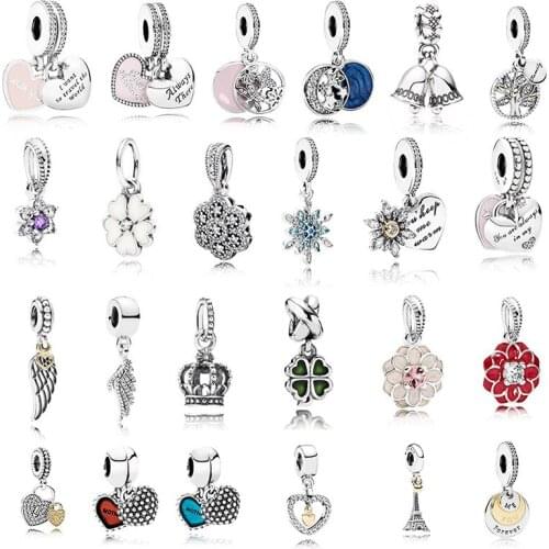 100% 925 sterling silver ladies luxury jewelry pendant suitable for original Pandora DIY making pendant bracelet bracelet jewelr
