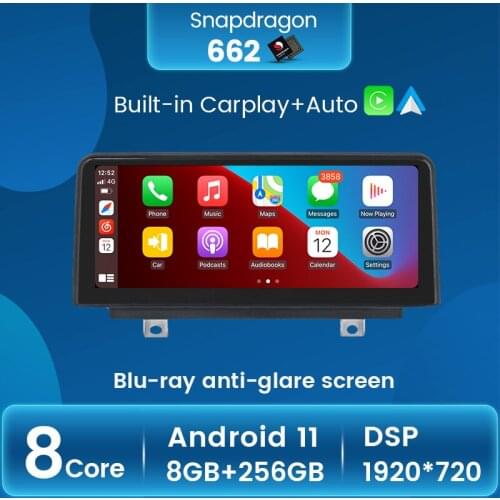 10.25'' Android 11 8+256G Car Radio Player Car Navigation for BMW 3/4 series F30/F31/F34 F32/F33/F36 2013-2017 Wireless carplay