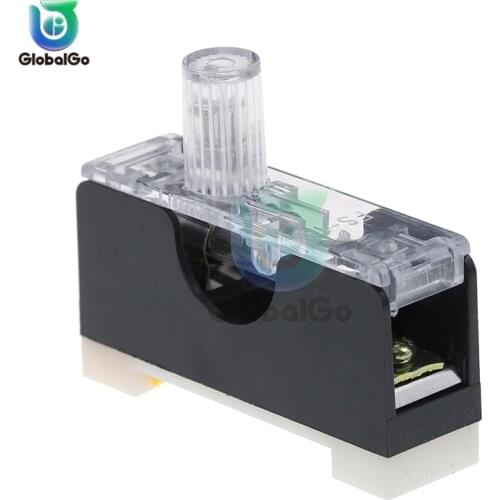 10pcs/Lot 6*30mm Auto Car Fuse Socket With Indicator Light DIN RAIL Mounted Fuse FS10110A