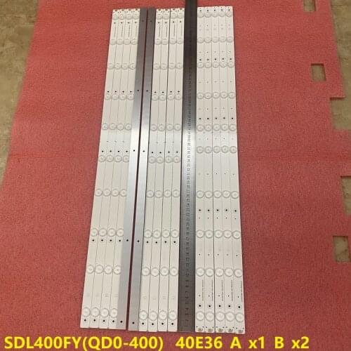 10set=30pcs LED bar For Toshiba DL4077 Seml DL4077i SDL400FY(QD0-400) _40E36_A_x1 B_x2