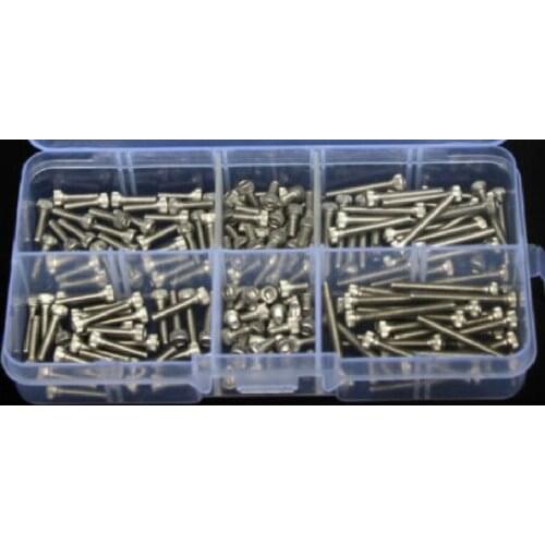 180pcs Stainless Steel Hex Socket Head Cap Screw M3 Qty Accessories Kit M320mm