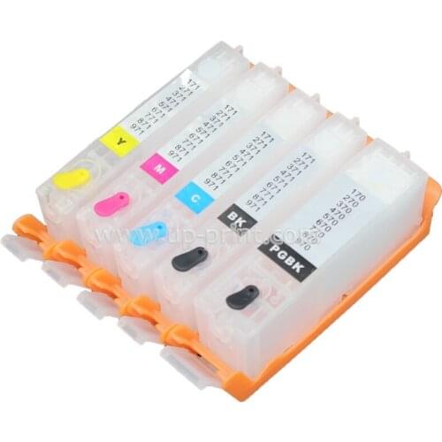 5sets PGI-570 CLI-571 refillable ink cartridge for canon MG5750 MG5751 MG5752 MG5753 MG6850 MG6851 MG6852 MG6853 printer pgi570