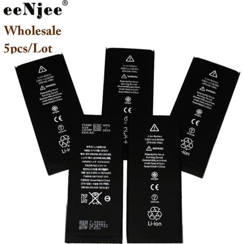 EENJEE 5Pcs Original Quality Batteries For Apple IPhone 5G 5S SE 6G 6Plus 6SPlus 7G 7Plus 8G 8Plus X XS XR 11 11PRO Max 12 SE2