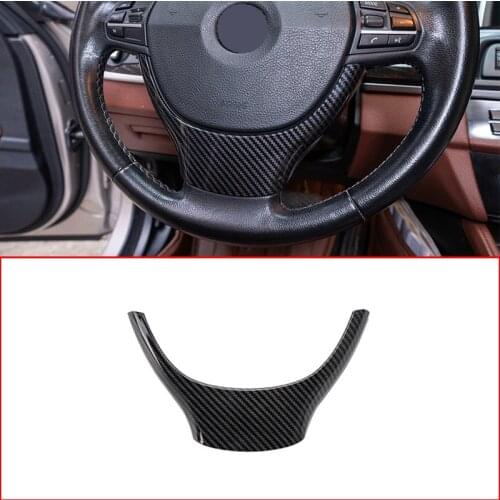 1pcs Car Accessories Interior Steering Wheel Decoration Cover Trim Stickers for 7 Series BMW 5 Series F10 F18 2009-2017
