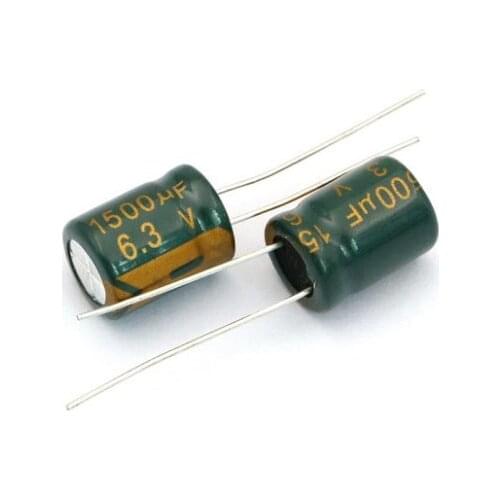 Free Shipping 200pcs/Lot New 1500uf 6.3v LOW ESR Motherboard Capacitors 10*13MM