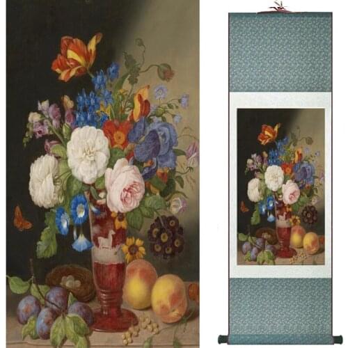 Flowers painting Chinese traditional art painting home decoration paintings 20190813022