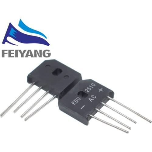 5PCS 25A 1000V diode bridge rectifier KBU2510