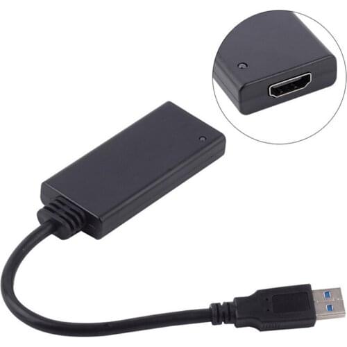 HD 1080P USB 3.0 Male to HDMI Female Video Cable Adapter Converter for PC Laptop