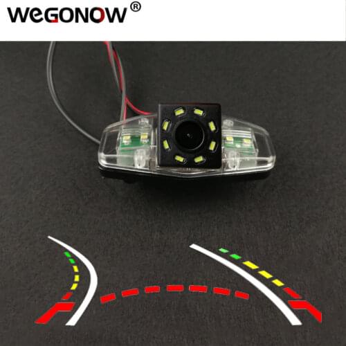 HD Fisheye 1080P 8 12 led dynamic Wireless 6M cable Car CCD Night Vision Rear Camera waterproof For Honda Accord 2001- 2009 2010