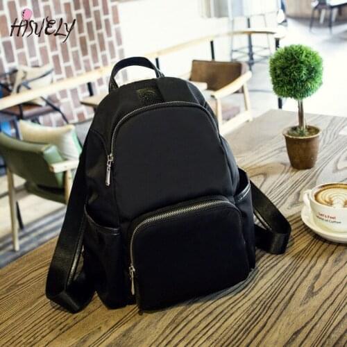 HISUELY Fashion Bohemia Women Shoulder Bag PU Leather Travel Backpack High Quality School Bag for Girl Sac a Dos Feminina BG935B