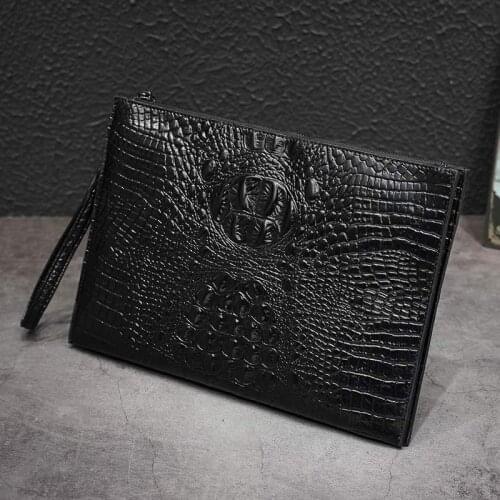 Customized Letters Ostrich PU Leather Clutch Handbag Bag Pouch Bag With Wristlet High Quality