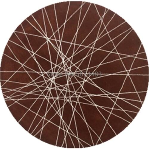 Round shape custom size/ colors carpet modern family decoration rug for living room door mat piano mat bedside rug