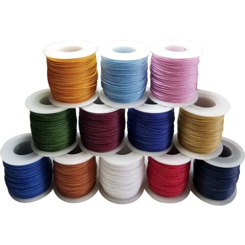 Colourful Waterproof 100% Linen waxed thread 150m/roll twine cords for sewing handmade accessory DIY