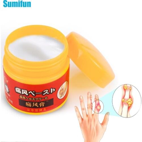 1Pcs 20g Gout Cream Knee Muscle Joints Analgesic Ointment Finger Thumb Arthritis Rheumatism Pain Relief Body Massage Plaster