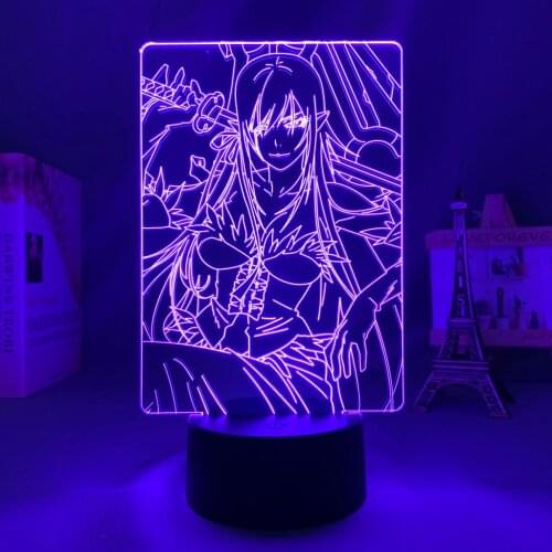 Manga Led Light Bakemonogatari Shinobu Oshino for Bedroom Decor Night Light Gift Acrylic Anime 3d Lamp Bakemonogatari Room Decor