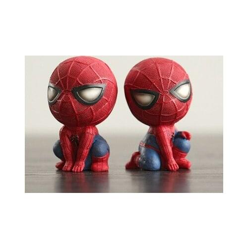 Marvel Spider Man The Amazing Spider-Man Q-version Model Anime Figures Favorites Collect Ornaments