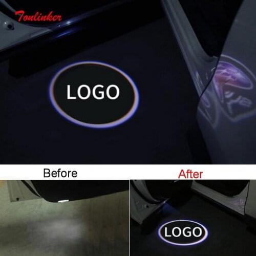 Tonlinker Interior Car Mouldings Welcome LED Light for SUBARU Outback XV LEGACY FORESTER 2013-20 Car Styling 2 PCS LED Light