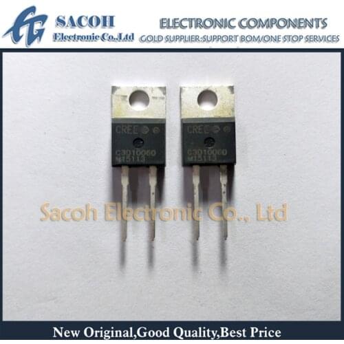 Free Shipping 10Pcs C3D10060A C3D10060 TO-220 10A 600V SiC Silicon Carbide Schottky Diode