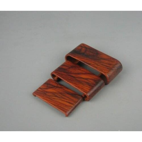 Display shelf stand China red wood carved 1 set 3PC rosewood small wooden base
